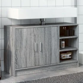 Armario de lavabo madera de ingeniería gris Sonoma 90x29x55 cm de , Muebles de baño - Ref: Foro24-848127, Precio: 81,55 €, De...