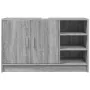 Sonoma grauer Spülenschrank aus Holzwerkstoff 90x29x55 cm von , Badezimmermöbel - Ref: Foro24-848127, Preis: 81,43 €, Rabatt: %