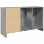 Sonoma grauer Spülenschrank aus Holzwerkstoff 90x29x55 cm von , Badezimmermöbel - Ref: Foro24-848127, Preis: 81,43 €, Rabatt: %