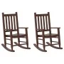 Mecedoras para niños 2 uds madera maciza de álamo marrónes de , Mecedoras - Ref: Foro24-3281595, Precio: 114,43 €, Descuento: %