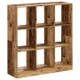 Estantería madera de ingeniería color envejecido 102x32x108 cm by , Bookcases and shelves - Ref: Foro24-3307844, Price: 110,0...