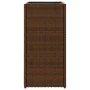 Planters 2 units synthetic rattan brown 30x30x60 cm by , Pots and planters - Ref: Foro24-3210517, Price: 94,69 €, Discount: %