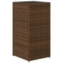 Planters 2 units synthetic rattan brown 30x30x60 cm by , Pots and planters - Ref: Foro24-3210517, Price: 94,69 €, Discount: %