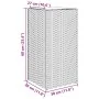 Pflanzgefäße 2 Stück synthetisches Rattan braun 30x30x60 cm von , Töpfe und Pflanzgefäße - Ref: Foro24-3210517, Preis: 94,68 ...