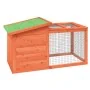 Solid pine wood rabbit hutch brown 100.5x54x55 cm by , Cages and habitats for small animals - Ref: Foro24-172289, Price: 95,5...