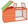 Solid pine wood rabbit hutch brown 100.5x54x55 cm by , Cages and habitats for small animals - Ref: Foro24-172289, Price: 95,5...
