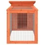Kaninchenstall aus massivem Kiefernholz braun 100,5x54x55 cm von , Käfige und Lebensräume für Kleintiere - Ref: Foro24-172289...