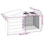 Solid pine wood rabbit hutch brown 100.5x54x55 cm by , Cages and habitats for small animals - Ref: Foro24-172289, Price: 95,5...