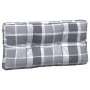 Cushions for pallet sofa 5 units gray checkered fabric by , Cushions for chairs and sofas - Ref: Foro24-360791, Price: 114,22...