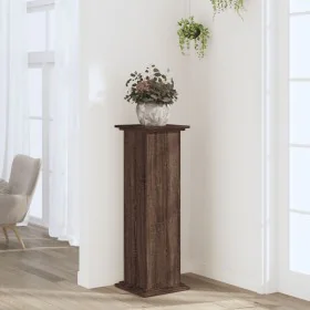 Soportes de plantas madera ingeniería marrón roble 33x33x100 cm de , Soportes para macetas - Ref: Foro24-852984, Precio: 62,5...
