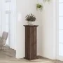 Brown oak engineered wood plant stands 33x33x100 cm by , Pot stands - Ref: Foro24-852984, Price: 62,47 €, Discount: %
