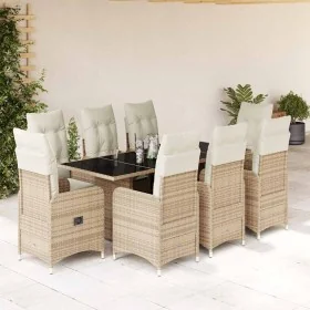 Set aus Gartentisch und Stühlen 5 Stück und Kissen PE Rattan beige von , Gartensets - Ref: Foro24-3277105, Preis: 1,00 €, Rab...