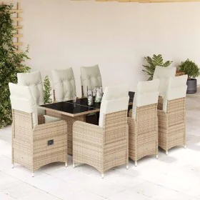 Set of garden table and chairs 5 pcs and cushions PE rattan beige by , Garden sets - Ref: Foro24-3277105, Price: 1,00 €, Disc...