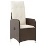 Set of 9 garden table and chairs and cushions PE rattan brown by , Garden sets - Ref: Foro24-3277283, Price: 1,00 €, Discount: %