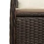 Set of 9 garden table and chairs and cushions PE rattan brown by , Garden sets - Ref: Foro24-3277283, Price: 1,00 €, Discount: %