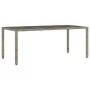 9-teiliger Gartentisch und Stühle und Kissen synthetisches Rattangrau von , Gartensets - Ref: Foro24-3277170, Preis: 1,00 €, ...