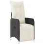 Set of 9 garden table and chairs and cushions PE rattan black by , Garden sets - Ref: Foro24-3277132, Price: 1,00 €, Discount: %