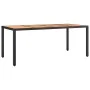 Set of 9 garden table and chairs and cushions PE rattan black by , Garden sets - Ref: Foro24-3277132, Price: 1,00 €, Discount: %
