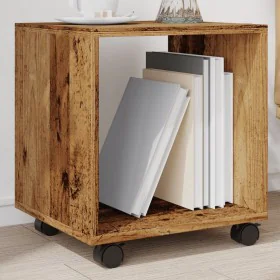 Wardrobe with wheels aged engineered wood 37x33x42.5 cm by , Side tables - Ref: Foro24-853135, Price: 30,75 €, Discount: %