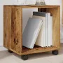Wardrobe with wheels aged engineered wood 37x33x42.5 cm by , Side tables - Ref: Foro24-853135, Price: 30,75 €, Discount: %