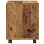 Wardrobe with wheels aged engineered wood 37x33x42.5 cm by , Side tables - Ref: Foro24-853135, Price: 30,75 €, Discount: %