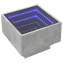 Nachttisch mit Infinity LED grauer Beton 40x40x30 cm von , Nachttische - Ref: Foro24-3284066, Preis: 81,90 €, Rabatt: %