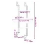 Árbol rascador para gatos de pared gris oscuro 180 cm de , Mobiliario para gatos - Ref: Foro24-172403, Precio: 73,00 €, Descu...