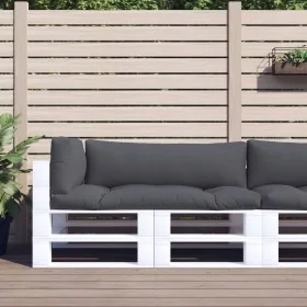 Cushions for pallets 3 units anthracite gray fabric by , Cushions for chairs and sofas - Ref: Foro24-360944, Price: 68,80 €, ...