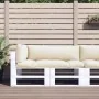 Cushions for sofa made of pallets 3 units cream fabric by , Cushions for chairs and sofas - Ref: Foro24-360946, Price: 70,48 ...