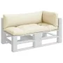 Cushions for sofa made of pallets 3 units cream fabric by , Cushions for chairs and sofas - Ref: Foro24-360946, Price: 70,48 ...