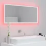 White acrylic LED bathroom mirror 100x8.5x37 cm by vidaXL, bathroom vanities - Ref: Foro24-804940, Price: 64,09 €, Discount: %