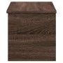 Brown oak engineered wood storage box 90x35x35 cm by , Storage trunks - Ref: Foro24-840687, Price: 77,94 €, Discount: %
