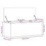 Brown oak engineered wood storage box 90x35x35 cm by , Storage trunks - Ref: Foro24-840687, Price: 77,94 €, Discount: %