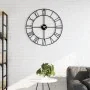 Reloj de pared de hierro negro Ø50 cm de , Relojes de pared - Ref: Foro24-4008411, Precio: 60,44 €, Descuento: %