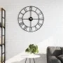 Wanduhr aus schwarzem Eisen Ø50 cm von , Wanduhren - Ref: Foro24-4008411, Preis: 60,44 €, Rabatt: %
