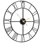 Reloj de pared de hierro negro Ø50 cm de , Relojes de pared - Ref: Foro24-4008411, Precio: 60,44 €, Descuento: %