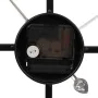 Reloj de pared de hierro negro Ø50 cm de , Relojes de pared - Ref: Foro24-4008411, Precio: 60,44 €, Descuento: %