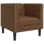 Brown synthetic suede leather armchair by , Sofas - Ref: Foro24-372658, Price: 178,70 €, Discount: %