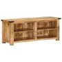 Mueble de TV madera maciza de mango rugosa 110x35x40 cm von , CD- und DVD-Speicher - Ref: Foro24-376041, Preis: 220,12 €, Rab...