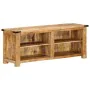 Mueble de TV madera maciza de mango rugosa 110x35x40 cm von , CD- und DVD-Speicher - Ref: Foro24-376041, Preis: 220,12 €, Rab...