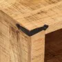 Mueble de TV madera maciza de mango rugosa 110x35x40 cm von , CD- und DVD-Speicher - Ref: Foro24-376041, Preis: 220,12 €, Rab...
