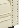 Sillón Chesterfield de cuero artificial blanco crema by , Sofas - Ref: Foro24-372653, Price: 140,72 €, Discount: %