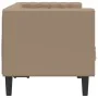 2-seater Chesterfield sofa artificial leather brown cappuccino by , Sofas - Ref: Foro24-372664, Price: 286,62 €, Discount: %