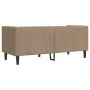 2-seater Chesterfield sofa artificial leather brown cappuccino by , Sofas - Ref: Foro24-372664, Price: 286,62 €, Discount: %