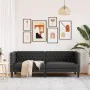 Sofá Chesterfield de 3 plazas cuero artificial negro de , Sofás - Ref: Foro24-372666, Precio: 307,81 €, Descuento: %