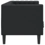 3-seater Chesterfield sofa artificial leather black by , Sofas - Ref: Foro24-372666, Price: 315,45 €, Discount: %