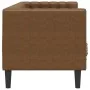 2-Sitzer-Sofa Chesterfield aus braunem Kunstveloursleder von , Sofas - Ref: Foro24-372672, Preis: 290,39 €, Rabatt: %