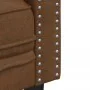Sofá Chesterfield de 2 plazas piel de ante sintético marrón de , Sofás - Ref: Foro24-372672, Precio: 308,91 €, Descuento: %