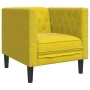 Sillón Chesterfield de terciopelo amarillo de , Sofás - Ref: Foro24-372679, Precio: 160,42 €, Descuento: %