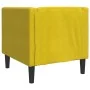 Chesterfield-Sessel aus gelbem Samt von , Sofas - Ref: Foro24-372679, Preis: 160,42 €, Rabatt: %
